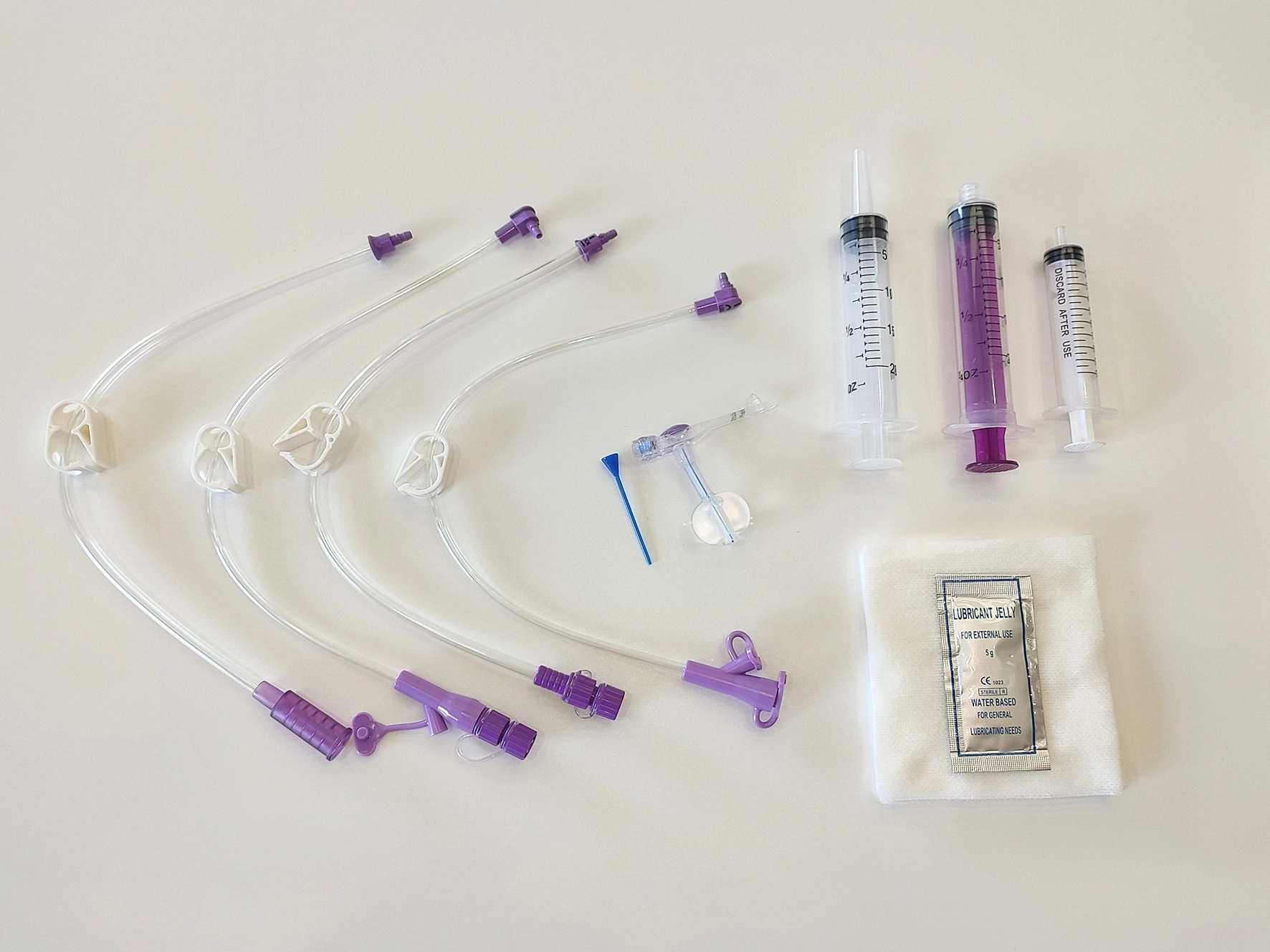 Mini Button Kit with Gastrostomy Tube Fushan Medical Hospital Used CE ISO13485 with Eo Sterile