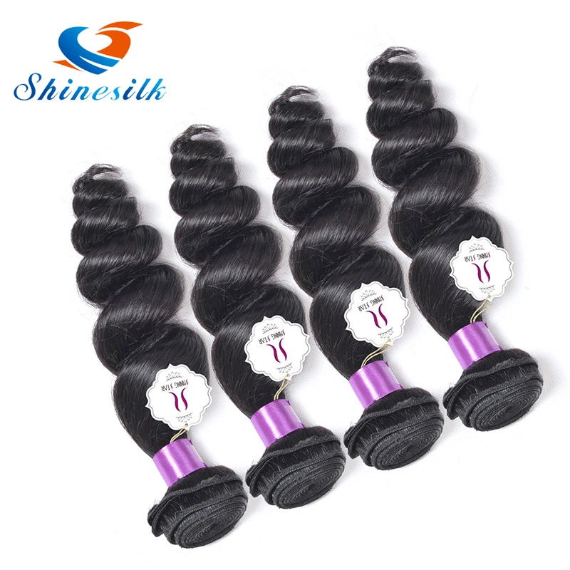 Malaysian Hair Bundles Loose Wave 100% Human Hair Extension Natural Color Remy Hair Weft