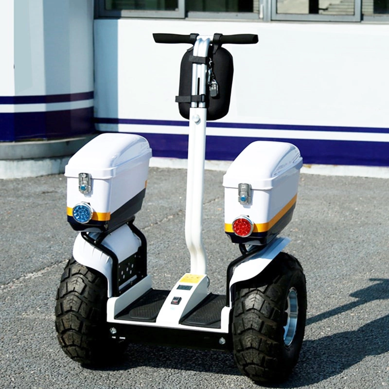 Deux roues Smart Auto Stand up Scooter électrique d'équilibrage de la police avec des boîtes