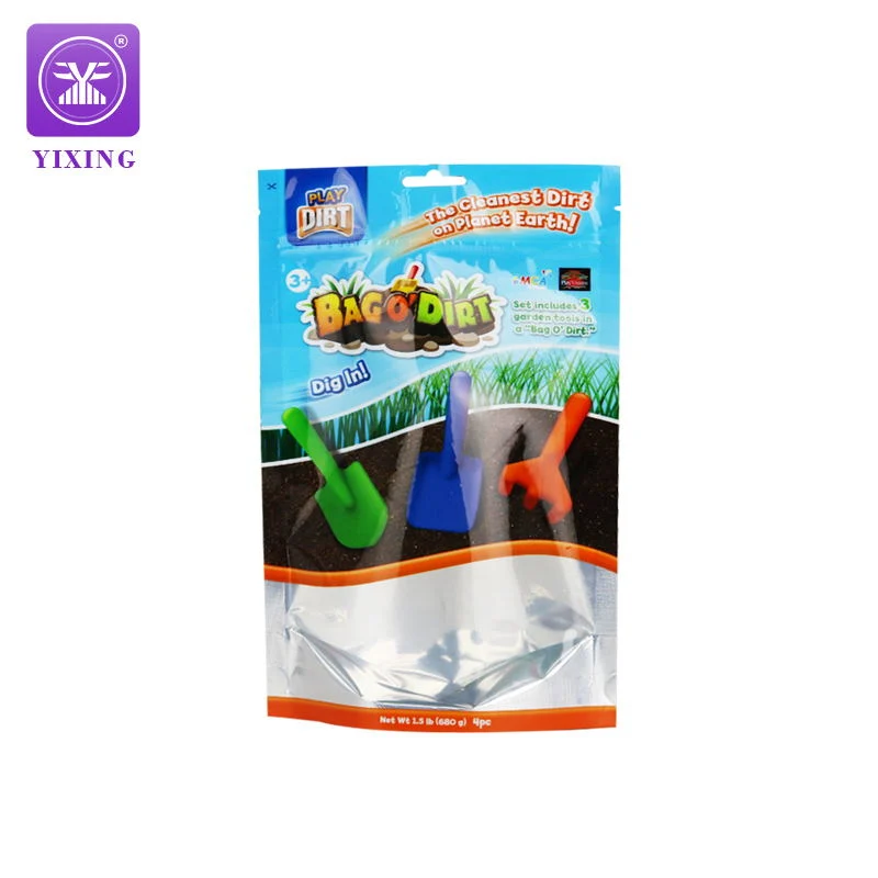 Custom Translucent Zipper Toy Plastic Packaging Transparent OPP Bag