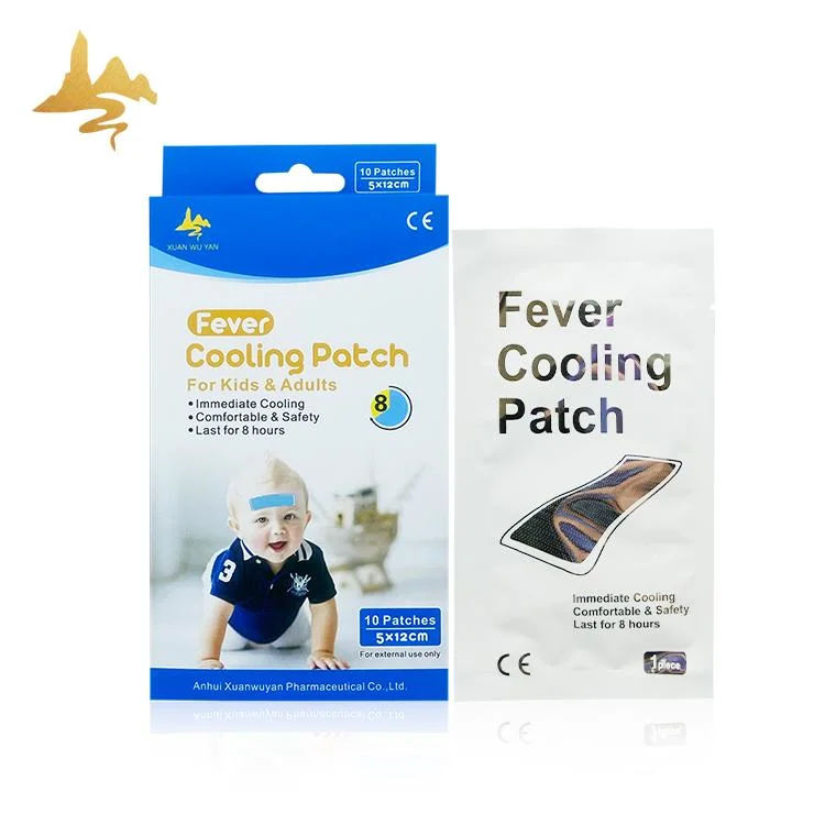 Better Stickiness Disposable Blue Hydrophilic Fever Refreshing Cool Patch for Baby