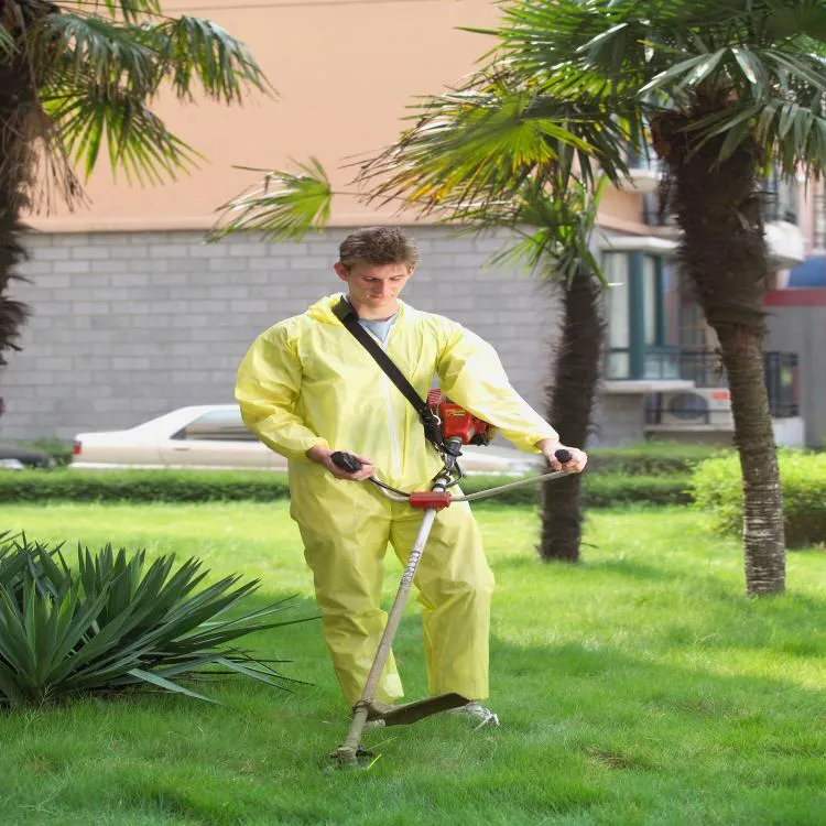 Vestuário de trabalho uniforme de uso único, não entrançado, com trotectivo