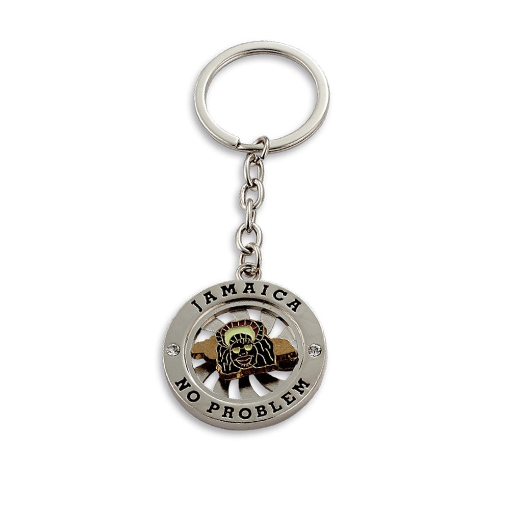 Metal Zinc Alloy Fashion Custom Keychain Personality Colorful Key Rings Custom Logo