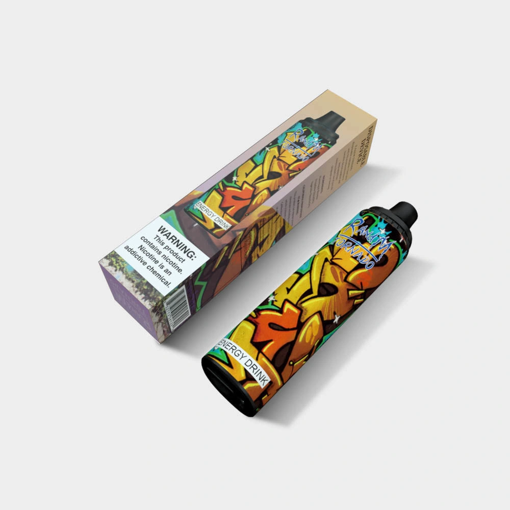 Bonito diseño y de larga duración recargable de bolitas de 6000 Pluma Randm desechables Vape Tornado.