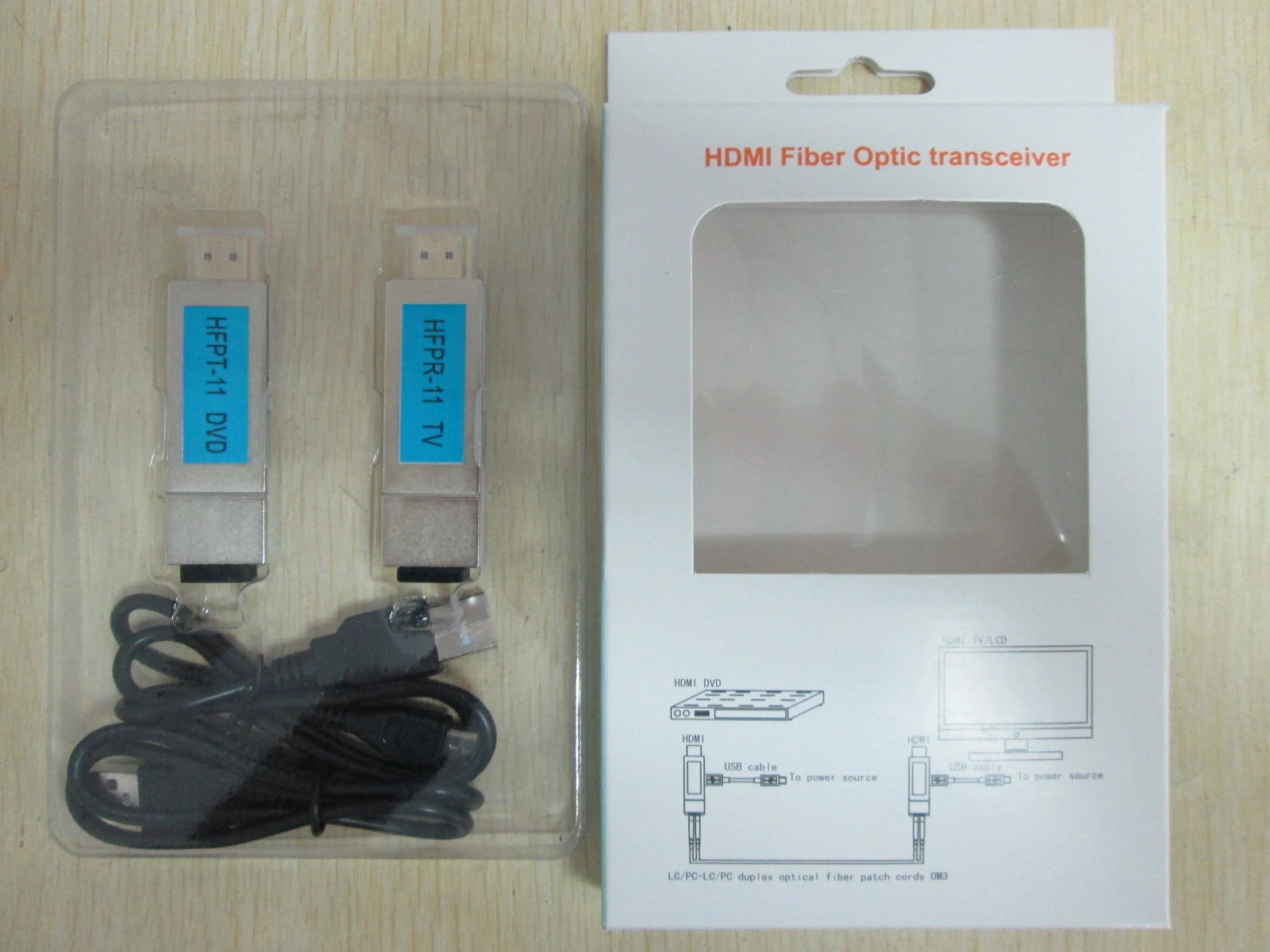 امتداد HDMI عبر الألياف البصرية مع HDCP CEC EDID حتى 300 م