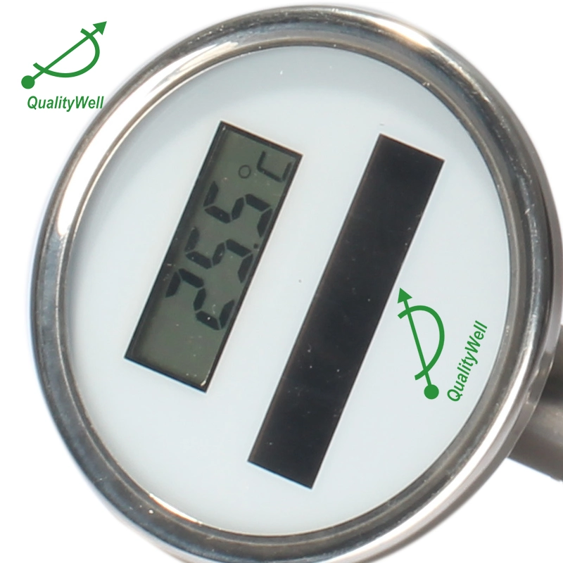 Bodenanschluss Solarbetriebene Fabrikausrüstung Rohrleitungsausrüstung Digitaler Thermometer