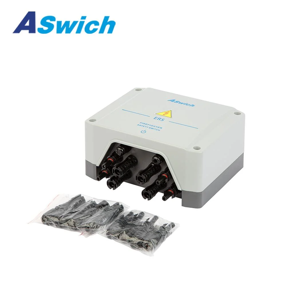 Aswich melhor PV 2-String1500V Bombeira 1000V interruptor segurança de desligamento rápido Switches para bombeiros