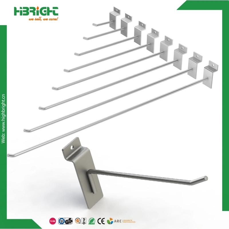 Slatwall Double Wire Display Hook with PVC Price Tag