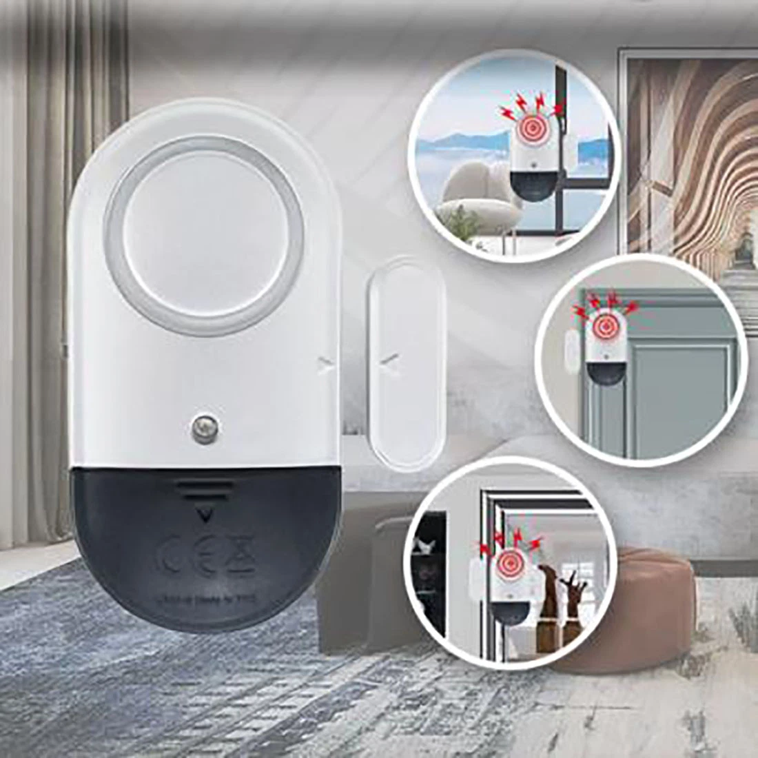 Wireless Magnetic Sensor Anti-Theft Door Window Shop Sensor Alarm Open Burglar Alarm