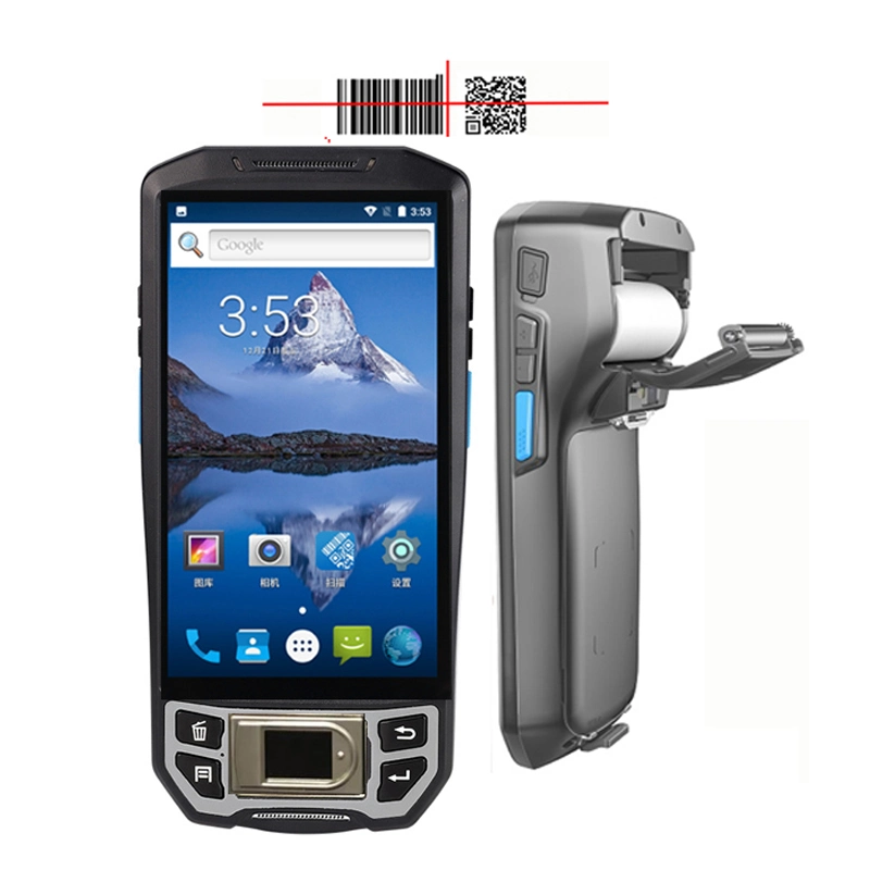 Android 4G WiFi 3G Camera Biometric Java Fingerprint Scanner with 1d 2D Barcode Reader