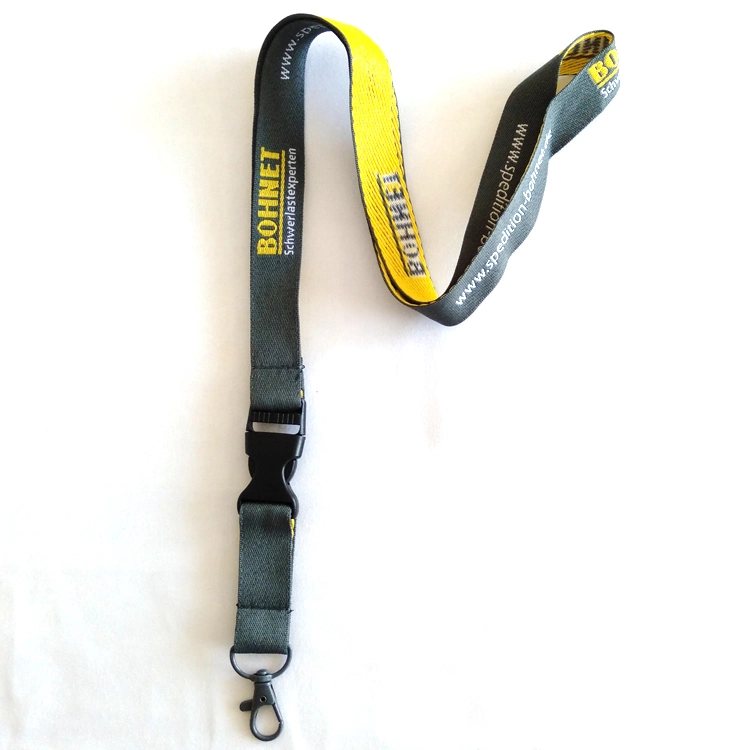 Custom 15mm Wide Neck Lanyard Ribbon for Promotion Gifts