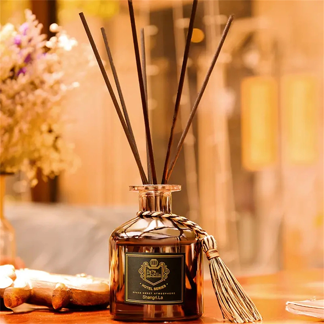 Долговечный натуральный рассеиватель Luxury Reed Diffuser для дома и. Отель с цветными коробками и волоконно-оптической рукоятью