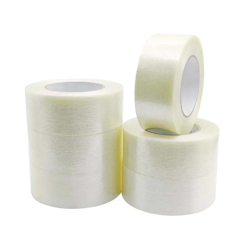 Synthetic Rubber Glue High quality/High cost performance Cross Weave Acrylic Fiber Strong Adhesive Bi-Directional Filament Tape