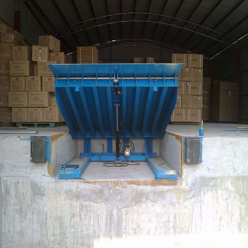 Hydraulic Lip Hinged Dock Equipment for Logistics Warehouse