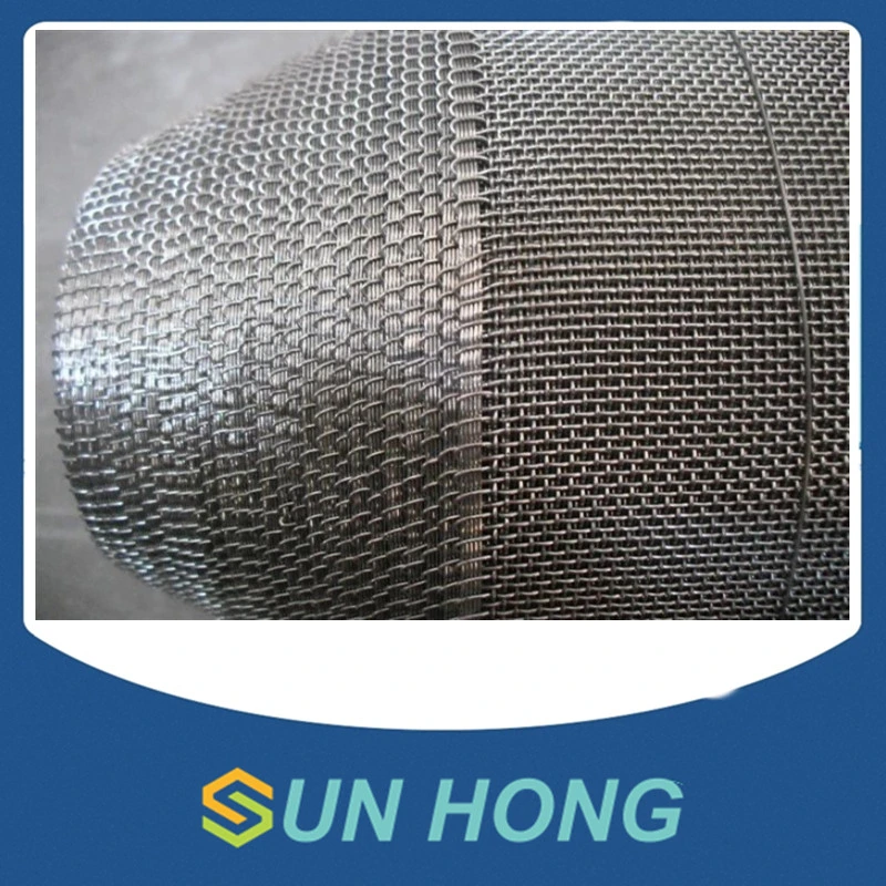 Diagonal Cover Plain Weave Woven Stainless Steel Mesh for Cylinder Mould