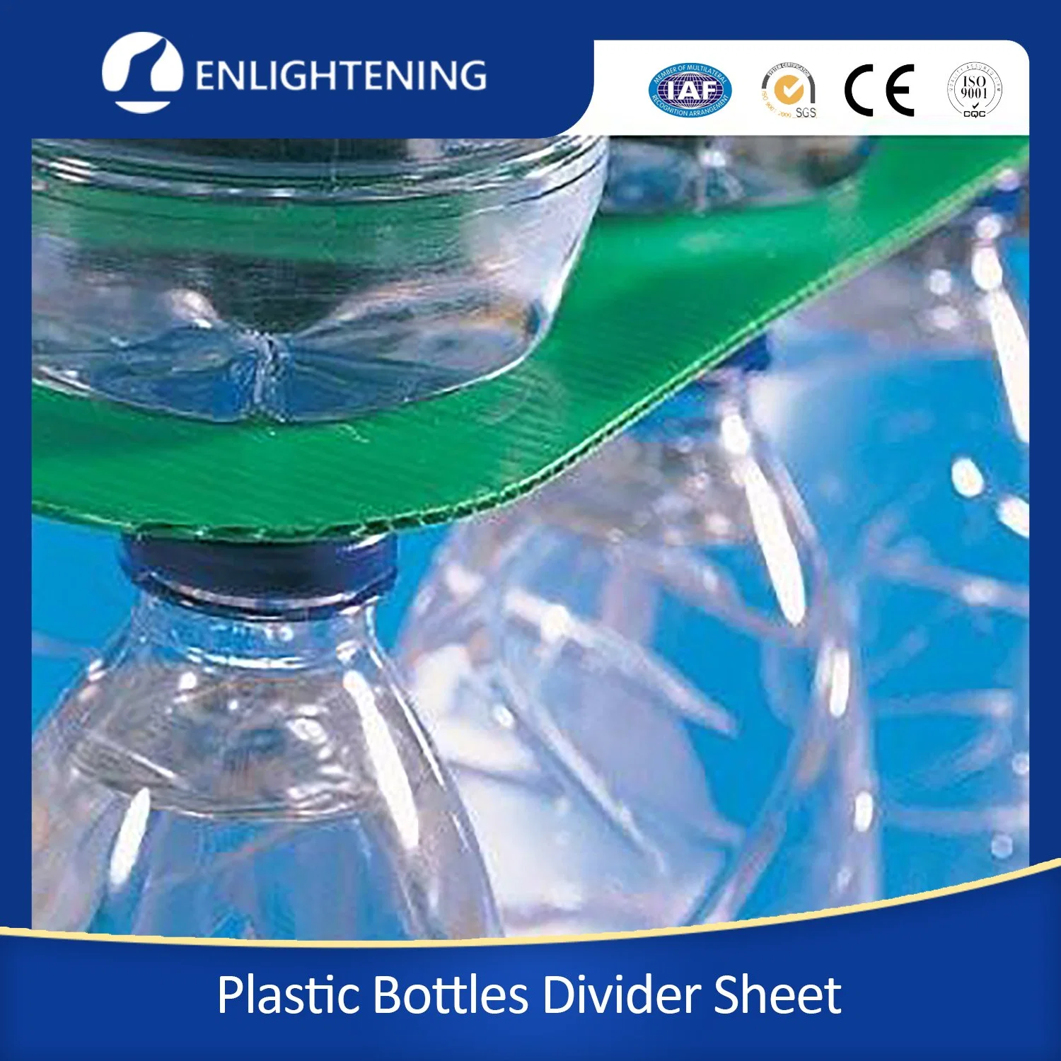 Precio de fábrica PP plástico de polipropileno hojas separadoras/botella capa de embalaje/Palet Hoja divisora