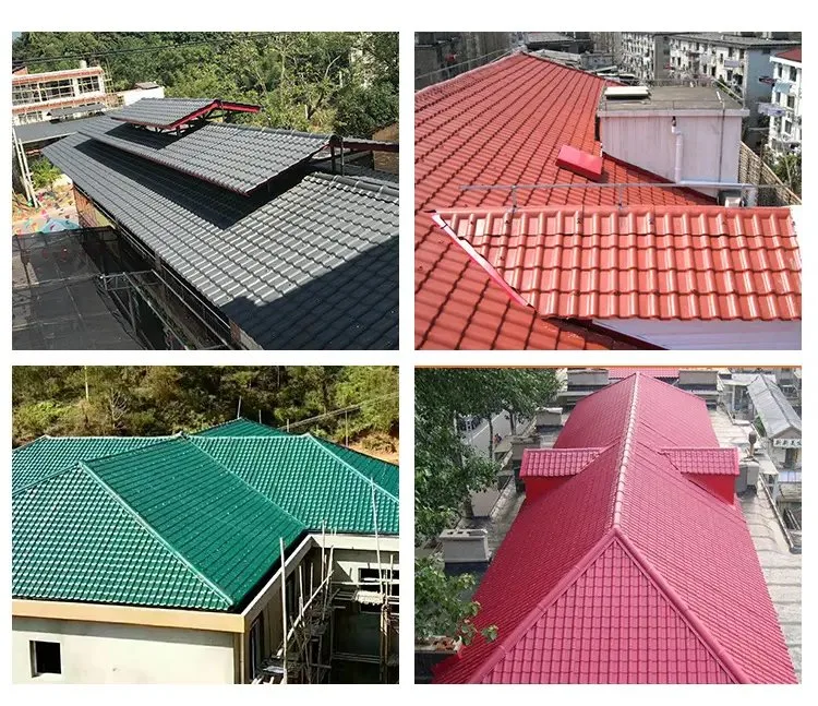 Waterproof PVC Corrugated Roof Tile Heat Insulated ASA Synthetic Resin Roof Tile Plastic Roofing Shingles Corrugated Roofing Sheet