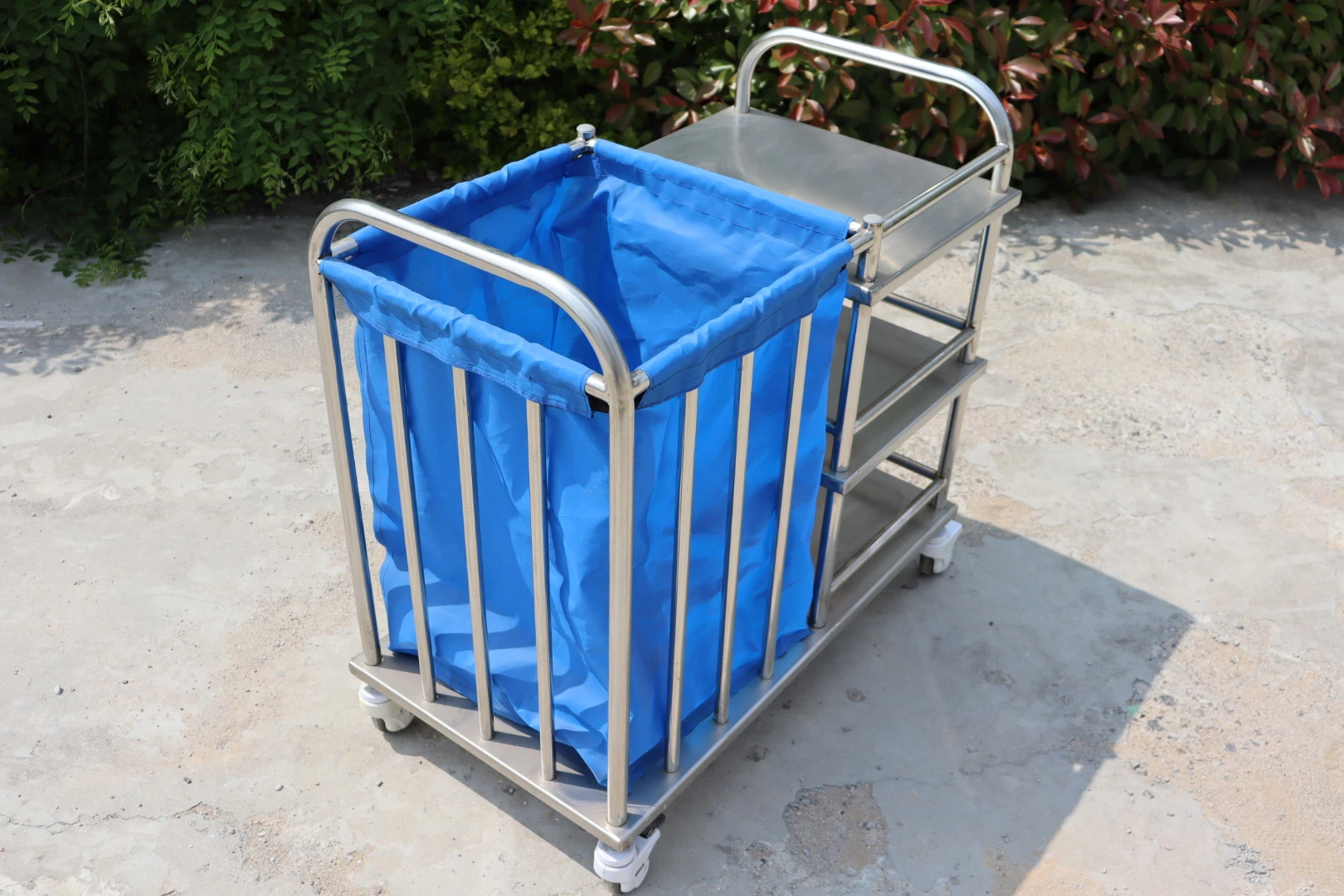 Hospital Equipment Stainless Steel Dirt Trolley Medical Nursing Cart Hospital Equipment