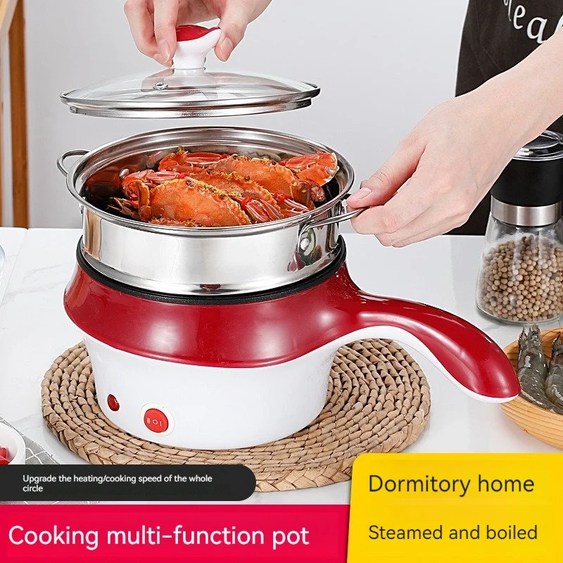 Wohnheim Student Topf Schlafsaal Kochen Noodle Elektro Stir Fry Integriert Pot Haushalt Multifunktions-Kleine Power Elektrische Kochtopf