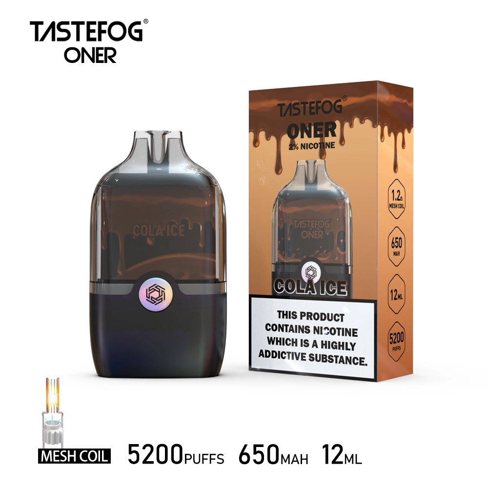 Saída de fábrica TasteFOG Oner e - pulverizador electrónico descartável, cigarros, Vape 5000 5200 puff boa qualidade