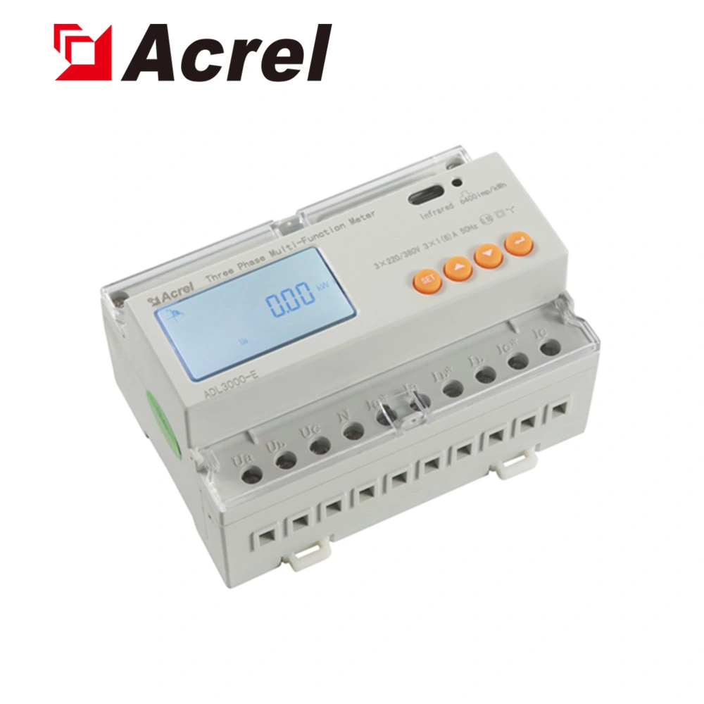 Adl3000-E/F Low Voltage Power Distribution Industrial Dedicated DIN Rail Mounted Three Phase Digital Electronic Energy Meter Power Meter with Multi Tariff