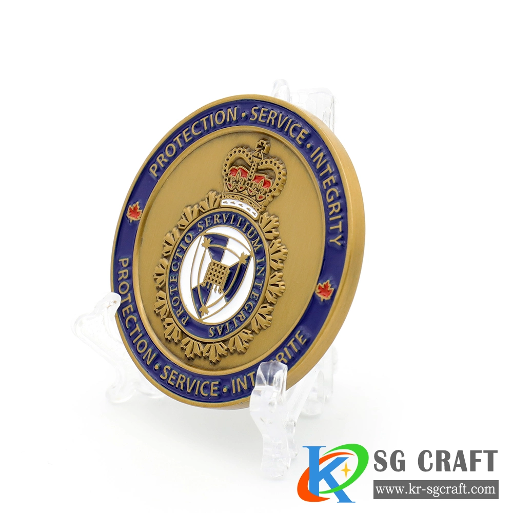 Personalizado de alta calidad Logotipo en 3D Metal chapado en plata cobre antiguo reto moneda conmemorativa las monedas de plata regalo de recuerdo de esmalte Militar del Ejército de la Marina Desafío Coin