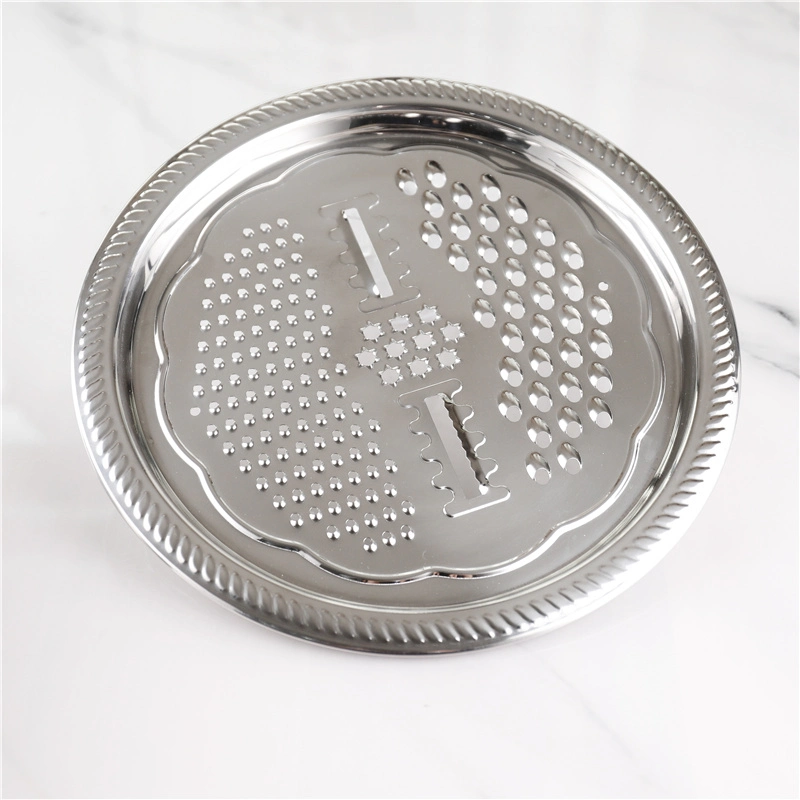 Multi-Functional 3PCS Stainless Steel Strainer Wet Basket with Grater Vegetable Colanders