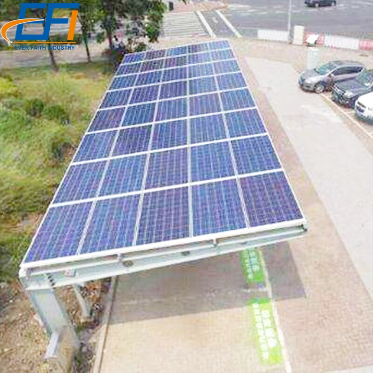 Aparcamiento Solar Los soportes de paneles solares Estructuras del sistema de Estacionamiento de la sombra del sistema