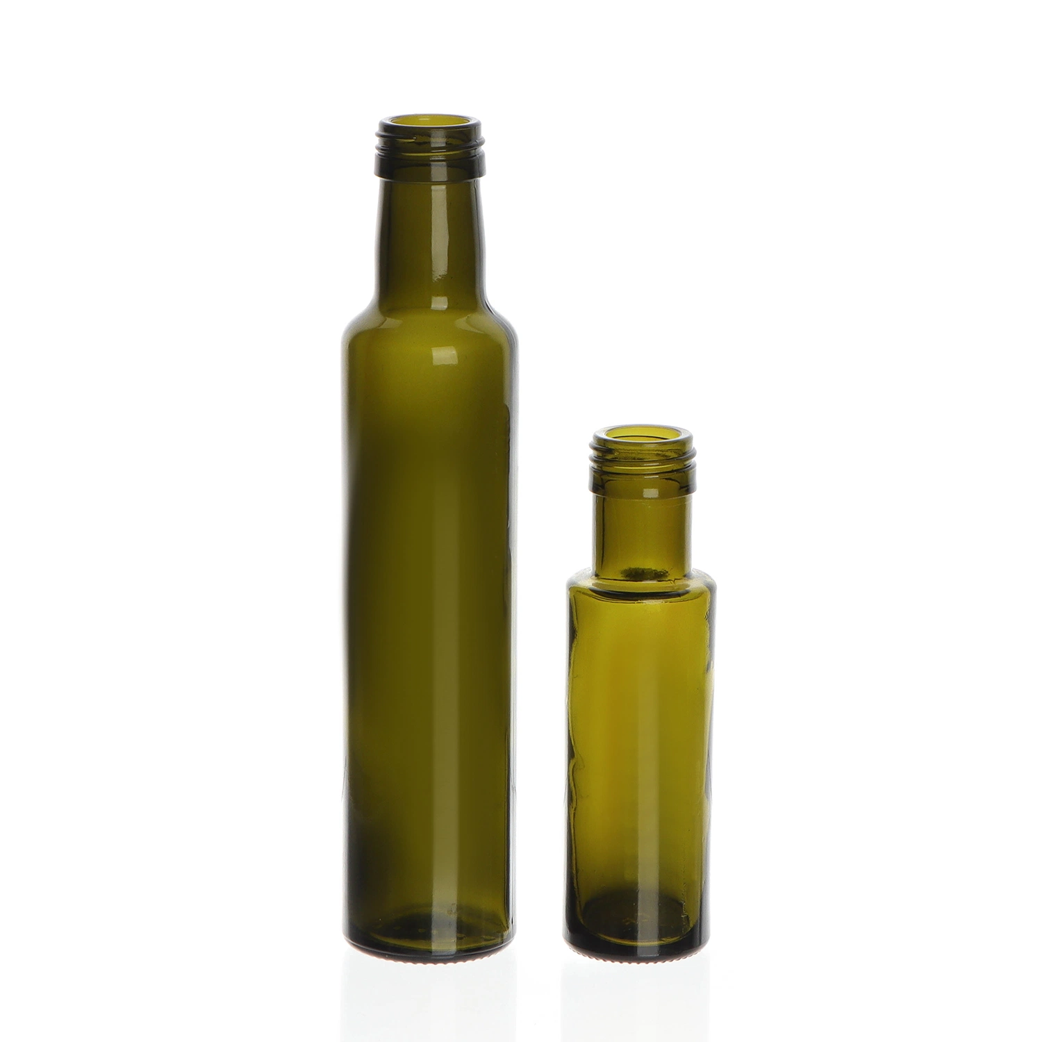 Promoción 250ml 500ml 1000ml botella de aceite de Oliva de vidrio verde cuadrado Con tapón de rosca