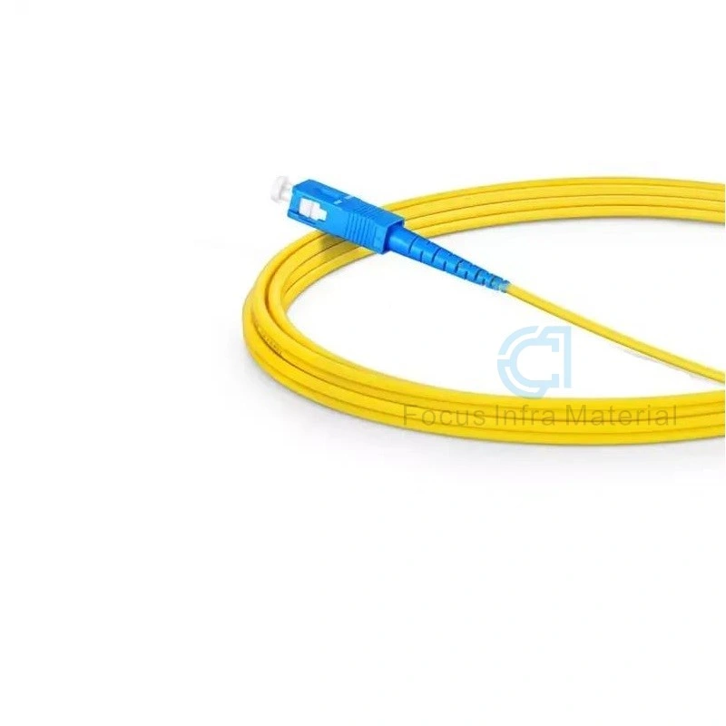 Single Mode Simplex 0.9/2.0/3.0mm Sc/Upc PVC/LSZH Fiber Optic Patch Cord Sc Upc Sm Patchcord Pigtail