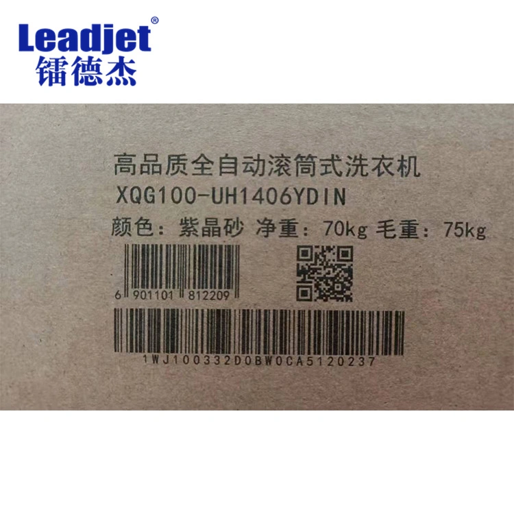 -Leadjet UV6320 impresora de inyección de tinta de datos variables Ricoh de alta resolución Gen4 Piezo cabezal de impresión Fecha Código de lote Código de barras Coing machine Fuente Altura 1-32mm