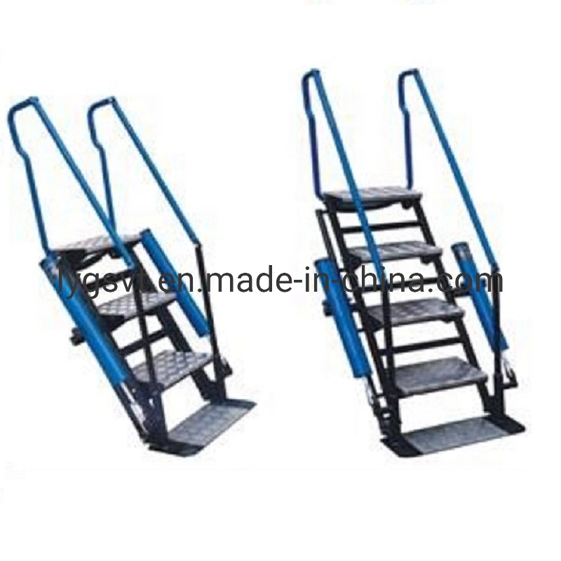 Movable Step Ladder Folding Stair with Handrail for Truck Tanker Loading Station