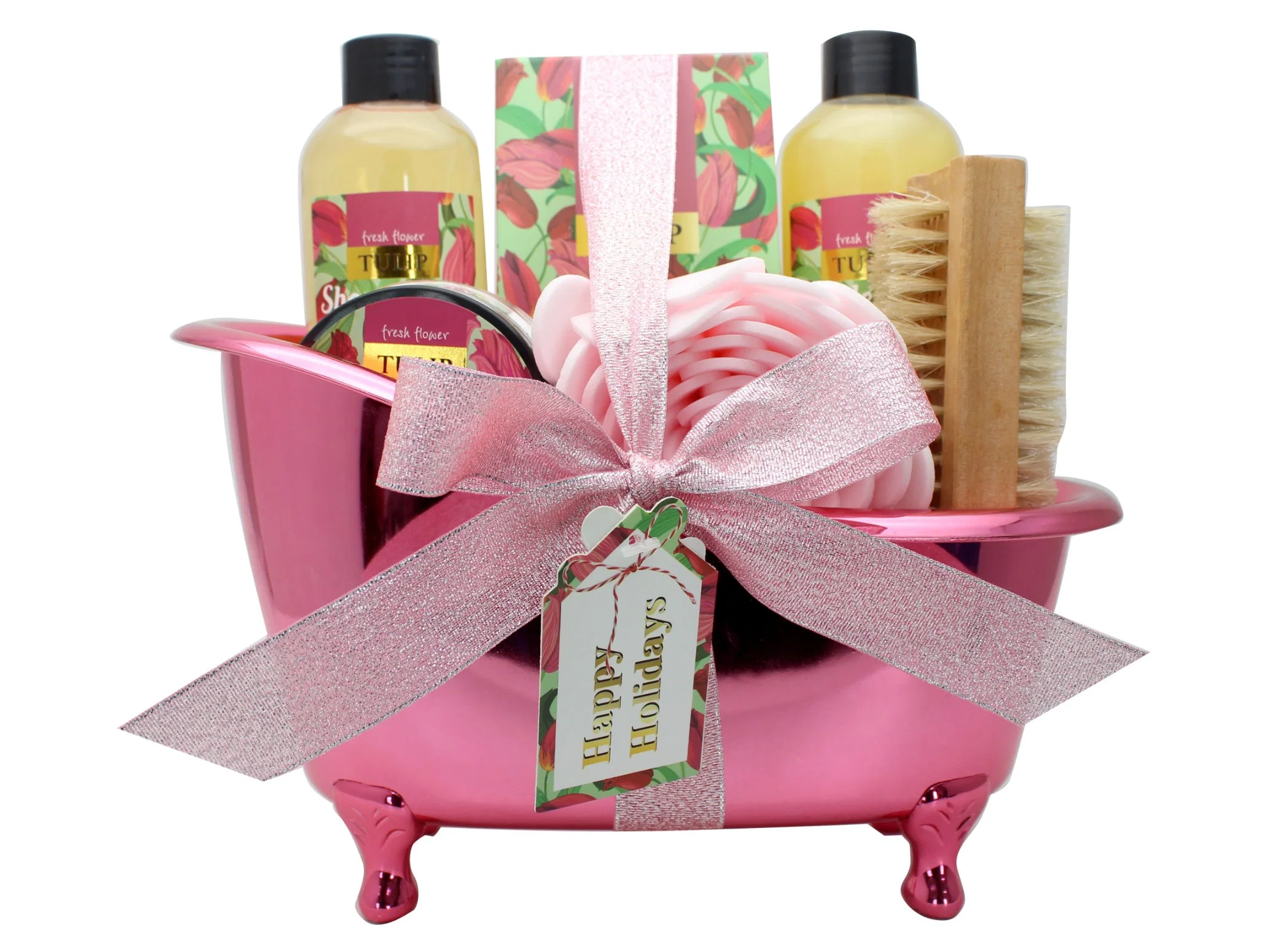 Supplier OEM Wholesale/Supplier Monther&prime; S Day Bathing Set Body Lotion Bubble Bath Rose Soap Barrel Set