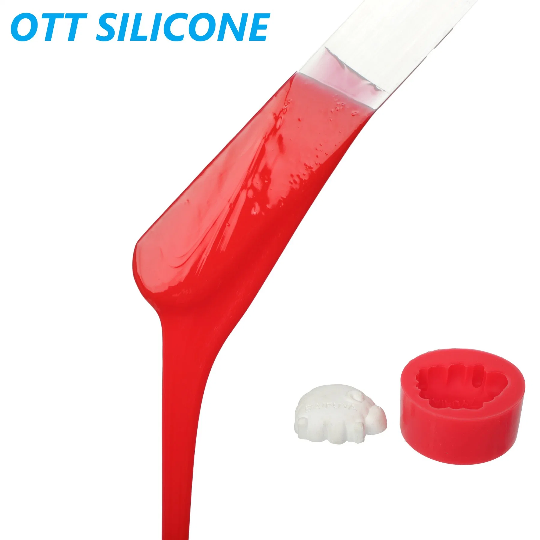 00-50 dureza RTV-2 borracha de silicone líquida para a fabricação de moldes em silicone