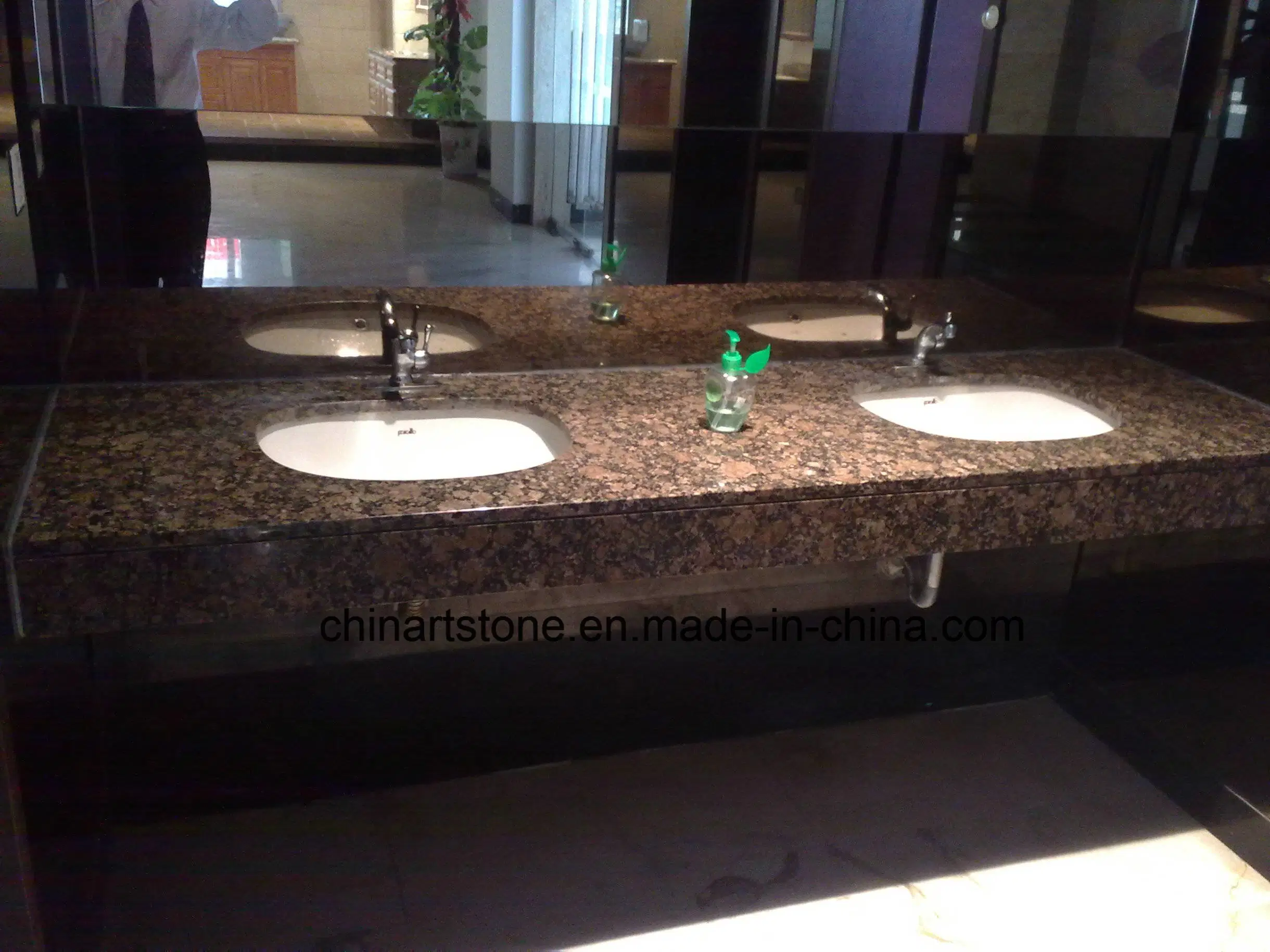 Chinese Granite Marble Stone Vanity Top (baltic brown) for Bathroom