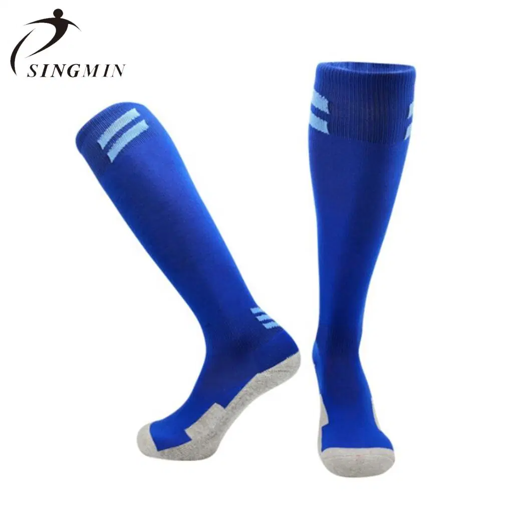 Performance Anti Slip Grip Football Socks Men Knee High Sports Socks Adult Long Tube Stockings