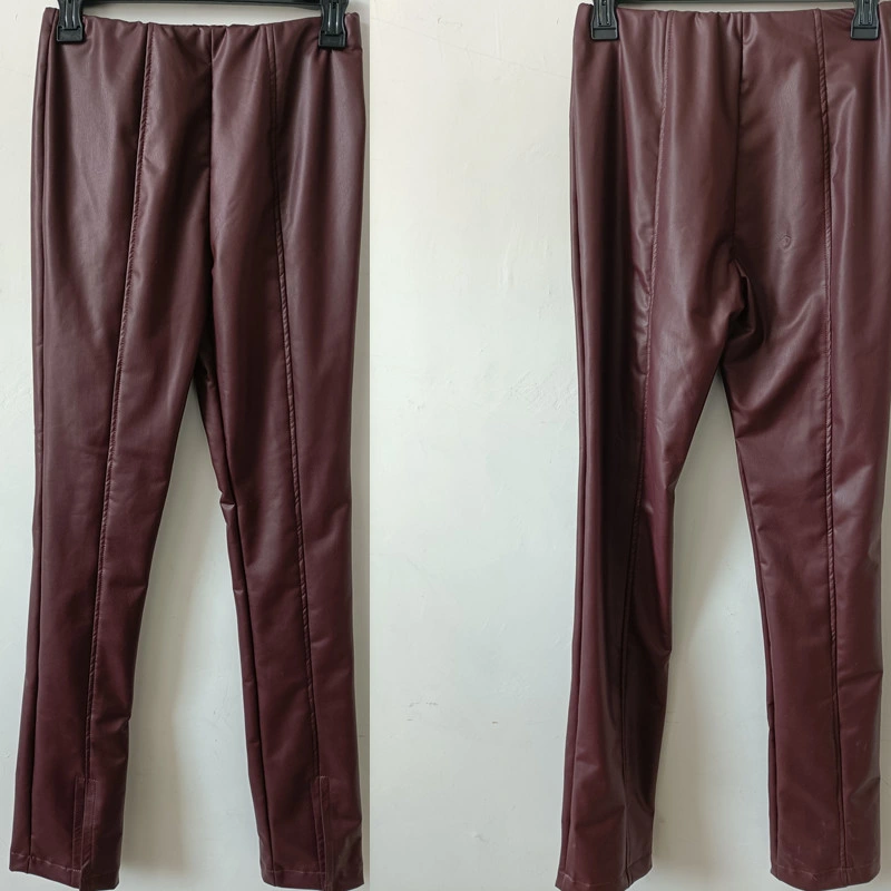 Leather Clothing Distributor Trousers PU Britches Leggings Cigarette Loose Pants