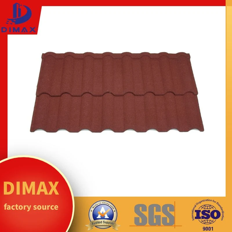 Fireproof Roofing Wall Building Material Colored Stone Coated Galvalume Steel Roof Tile