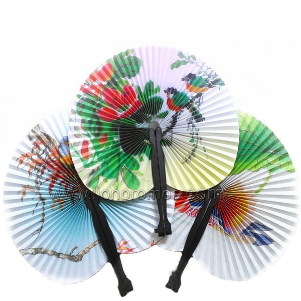 Football Game Promotional Gift Chinese Elegant Paper Travel Fan