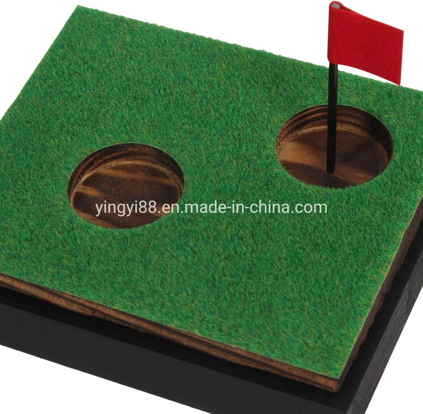 Luxury Acrylic Golfball Display Box with Wood Base