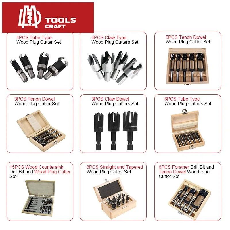 Titanium Coated HSS Wood Brad Point Drill Bit