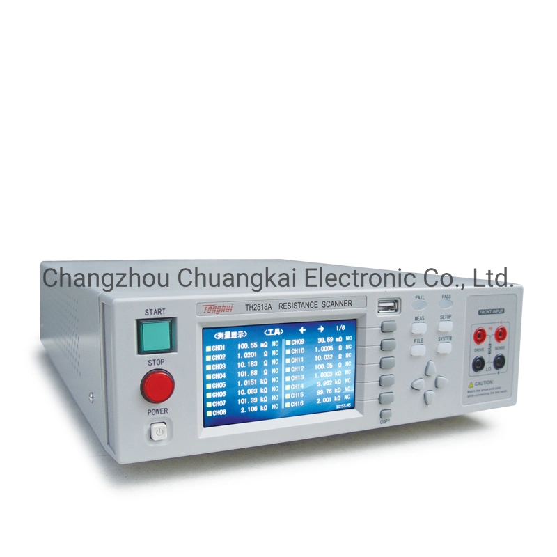 Tonghui Th2518A DC Widerstand / Temperatur Scanner One-Click Screen Capture Funktion