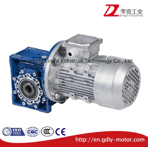 Cast Aluminum Worm Gear Speed Reducer Gear Motor Gearbox