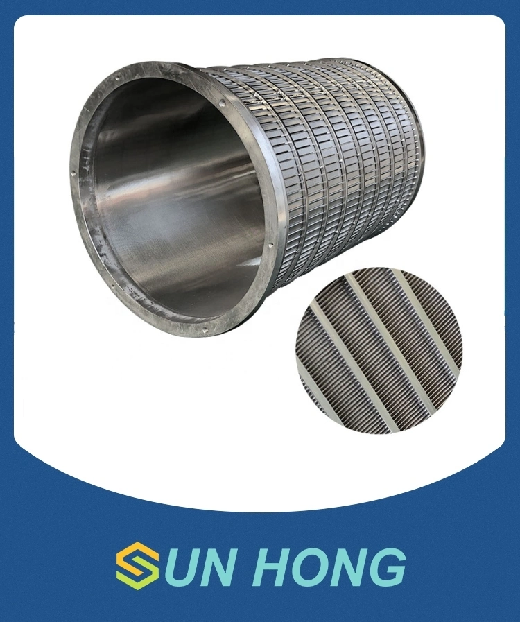 Slot Drilled High Pressure Screen Basket for Pulp Making