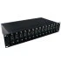 14 Steckplätze Media Converter Chassis Rack-Montierbares Dual-Netzteil