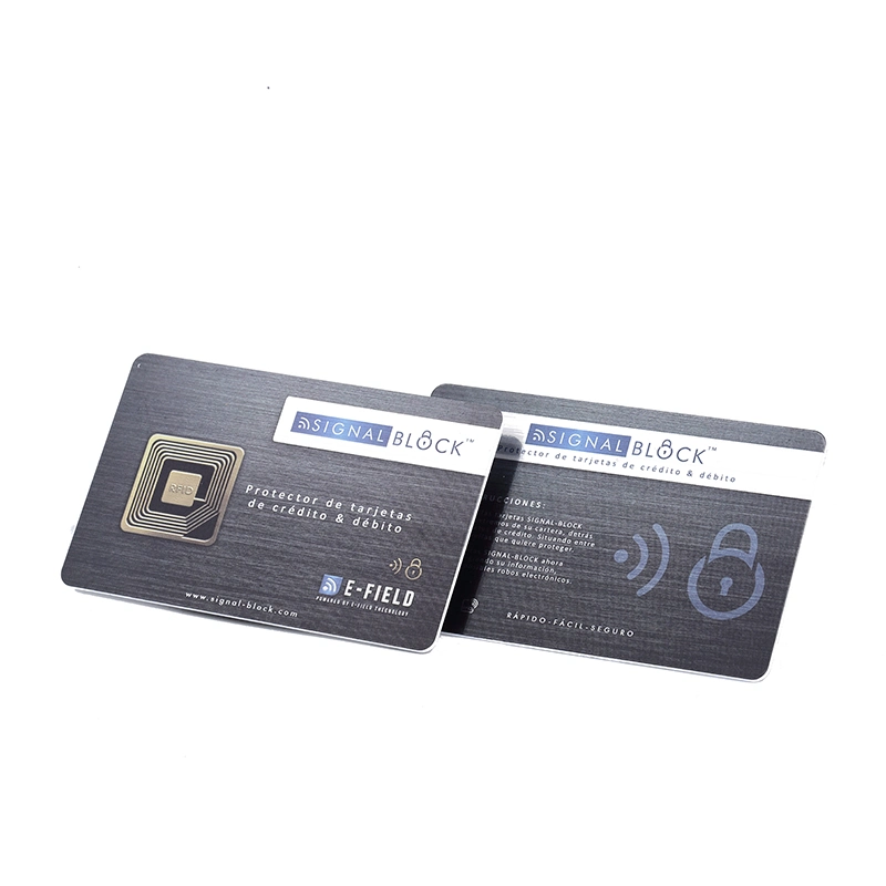 13.56MHz RFID Bloqueador Tarjeta personalizada E-Campo de la tarjeta de bloqueo de RFID