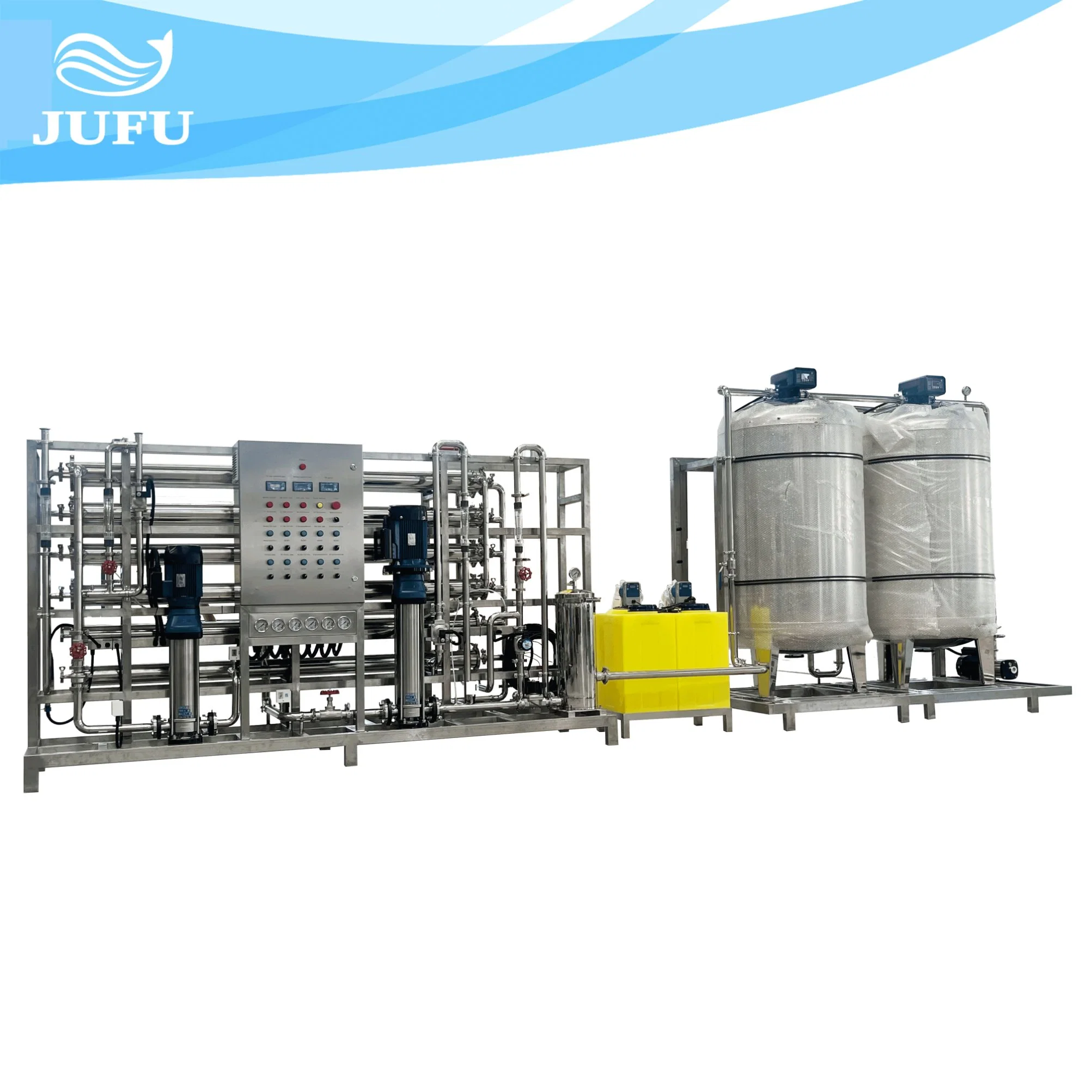 2000 Lph Double Stage Industrial RO Plant Reverse Osmosis Water Purifying System Commercial Water Filter