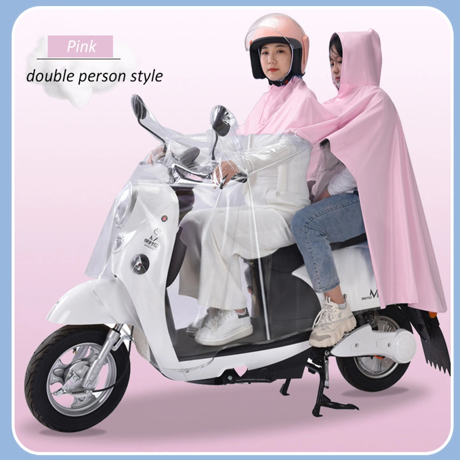 Comercio al por mayor 100% personalizada PVC resistente al agua de lluvia Unisex Moto Trajes de hombres y mujeres impermeable