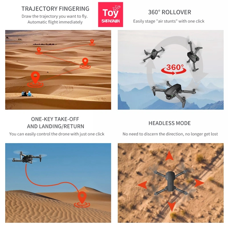 Mejor-Venta plegable sin escobillas GPS sin tripulación vehículo aéreo retorno automático 5g Control remoto de quadcopter Control remoto de avión Toy