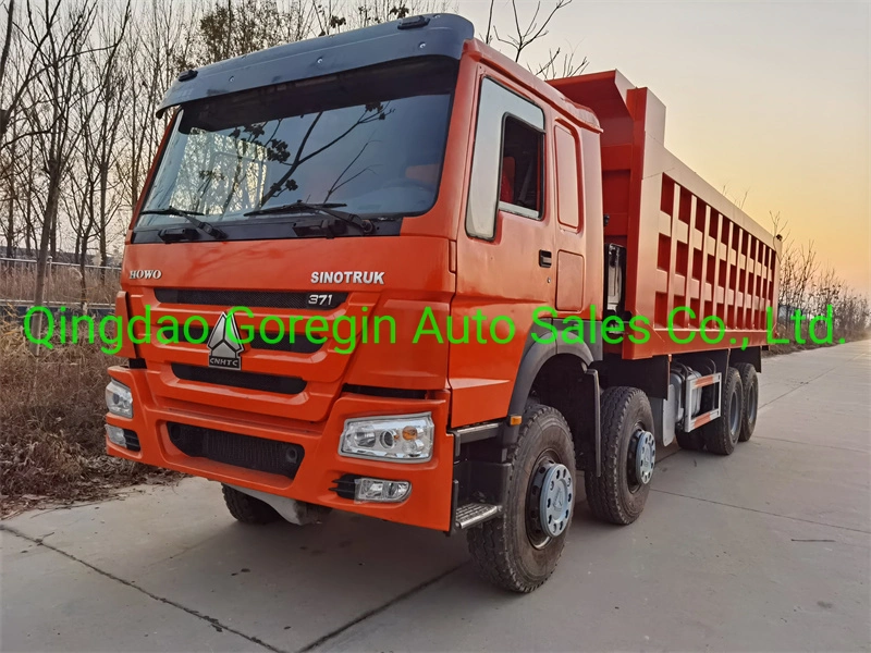 Model 8X4 Sinotruk HOWO Used Heavy 371HP Dump Duty Truck Tipper Truck with Cheap Price